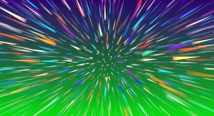 Fototapeta premium Chromatic Bloom: A Burst of Cosmic Wonder