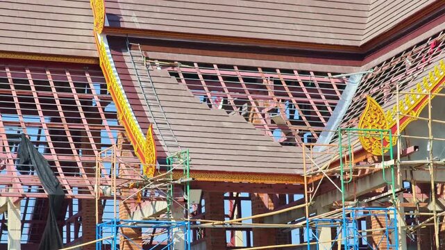 Thai temple construction