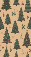 Obraz premium Whispering Pines of Yuletide Dreams