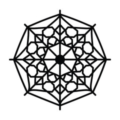 Fototapeta premium Geometric Pattern with Circles and Lines
