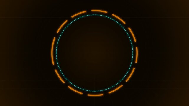 Hud Interface Animation Displaying Glowing Retro Gaming Terms for Digital Video Transitions and Intros