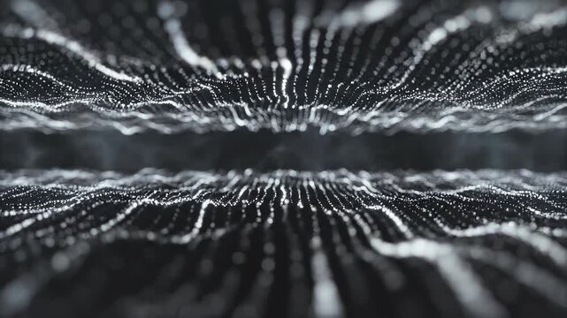 Subtle Flowing Particle Field Representing Controlled Data System