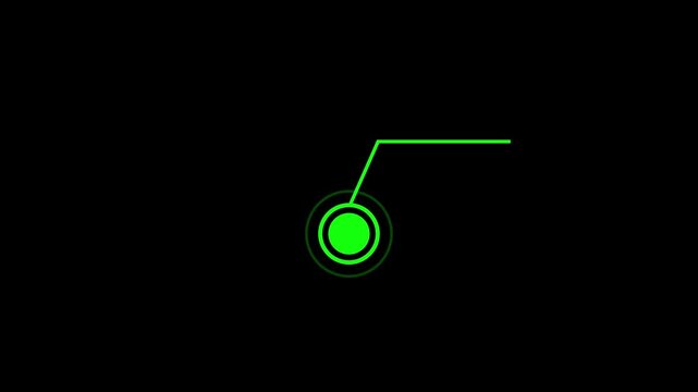 Toggle switch animation sequence three stages on black background high quality