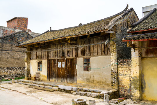 Ancient architectural houses from the Ming and Qing dynasties in Longtou Township, Guangxi, China