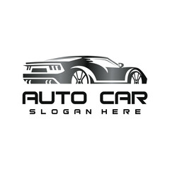 Obraz premium sports car logo design template vector illustration