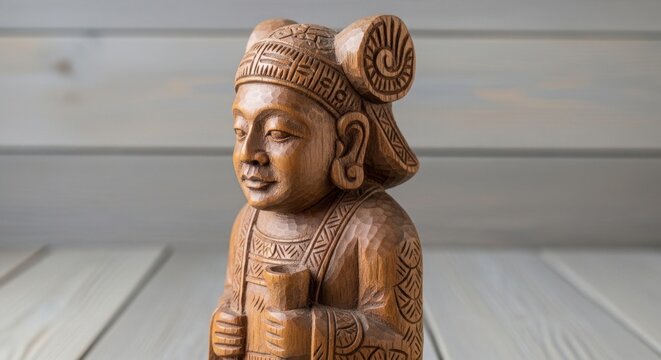 Intricately Carved Wooden Figure 260 from 20260227 202458