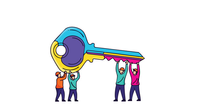 Strategic cross-functional team collaborating to unlock enterprise-scale solutions and project milestones