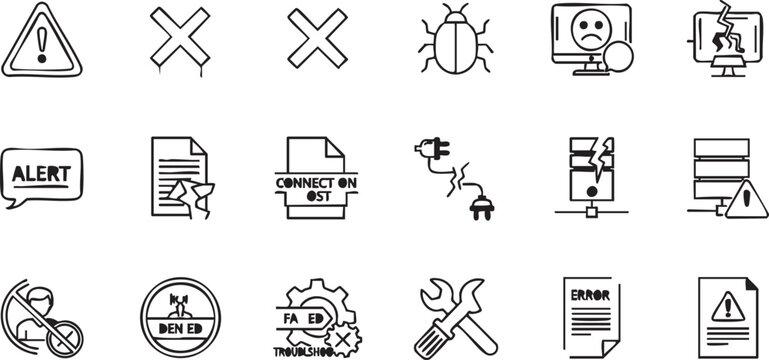 Startup line icon set interface collection 56