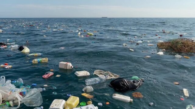 Ocean Pollution with Floating Plastic Waste