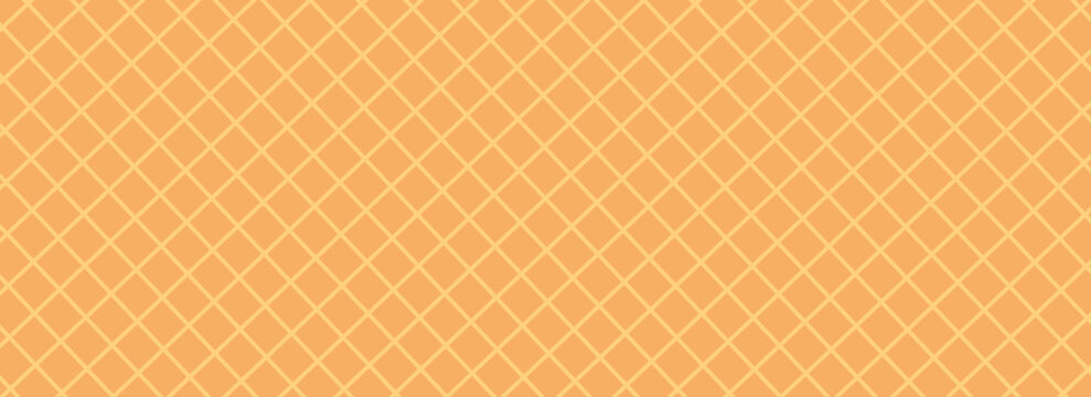 Seamless background pattern texture wafer waffle. Ice cream cone vector texture.Eps10