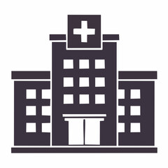 Fototapeta premium A medical building with a cross on top stands tall outdoors