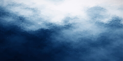 A dramatic summer cloudscape features bright white clouds drifting through the vast blue nature of a sunny heaven during a beautiful day © Pixel Art