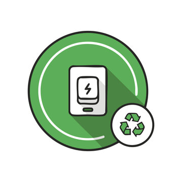 Energy Switch Eco Power Button Green