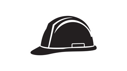 Fototapeta premium Black graduation cap flat design vector illustration on white background