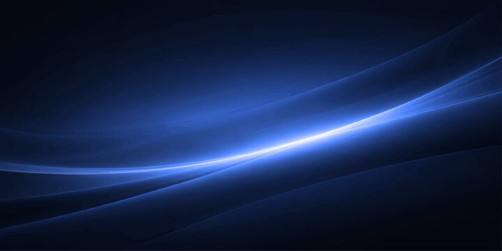 Abstract blue waves and light rays create a digital motion design backdrop with energy lines and dark texture for a modern wallpaper art illustration