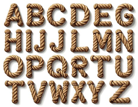 Rope alphabet letters (1)