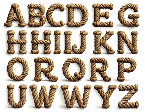Rope Alphabet Letters (1)