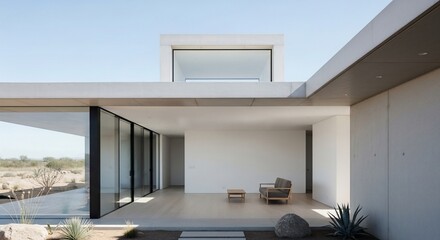Fototapeta premium Modern house exterior architectural design