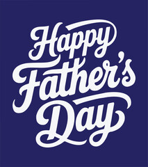 Naklejka premium Happy Father’s Day Typography T-Shirt Design