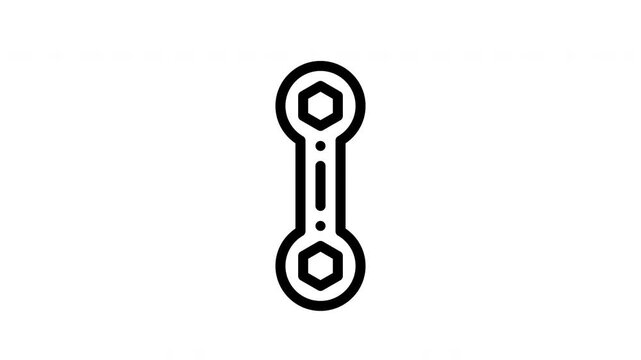 wrench minimalist stroke animation