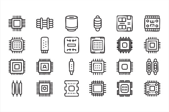Document formatting icons with font tools writing layout and editing interface elements