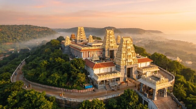 Sri Venkateswara Swamy Temple Rushikonda Visakhapatnam &ndash; Hilltop Balaji Shrine with Scenic Coastal View