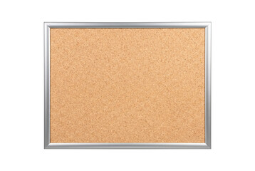Fototapeta premium Framed cork bulletin board isolated. Office noticeboard mockup.