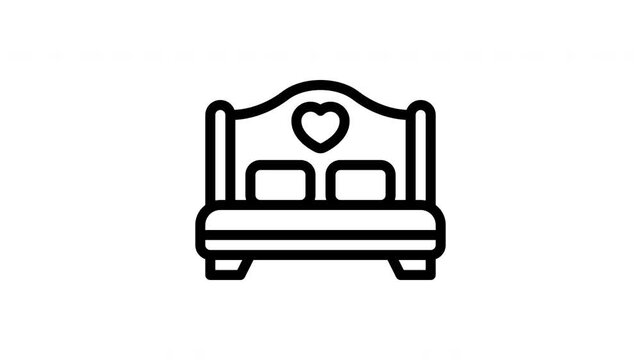 double bed minimalist stroke animation