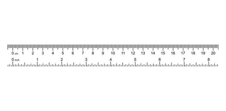 Ruler Scale Vector - Centimeter and Millimeter Measuring Tool Graphic | Digital Download