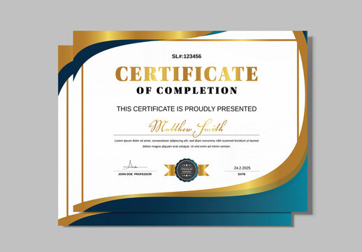 Modern Certificate Template