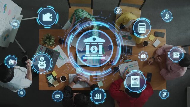 Finance icons show banking, finance investment, and financial planning. Finance supports money management, growth, savings, and business finance strategy. Funnel