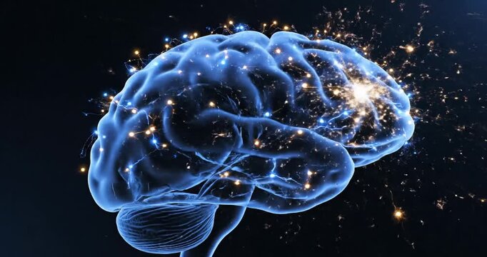 Human Brain Neural Activity Visualization.