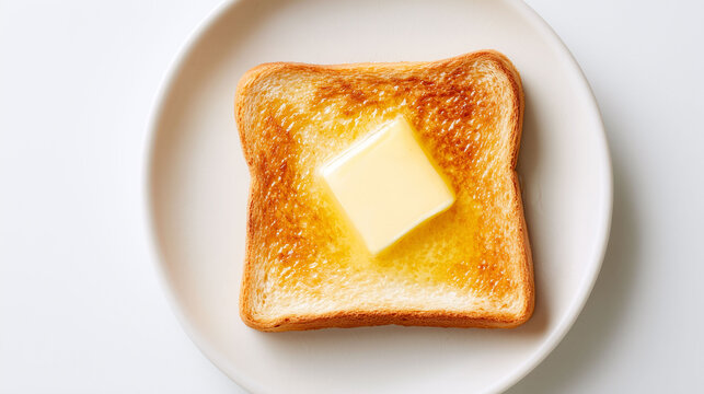 Melting butter on a freshly toasted slice of bread