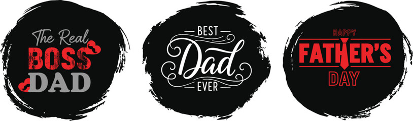 Obraz premium Happy father's day unique designs for the world's best dad boss
