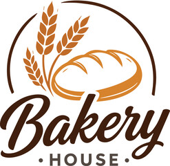 Fototapeta premium Bakery House Logo – Colorful Vector Design for Bakery and Food Branding