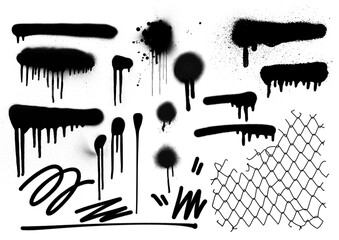set of black ink splashes © eno