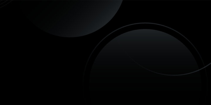 Dark abstract background with dynamic gray colour gradient circles