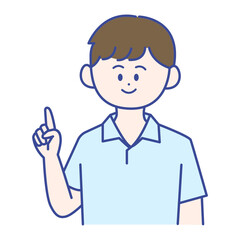 Fototapeta premium ポイントのじゃつチャーをする男性介護士