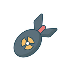 Fototapeta premium Atomic Bomb Icon
