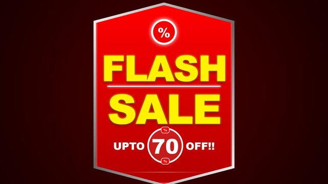 Flash Sale Banner Alert Up To Seventy Off For Viewers.