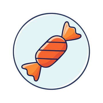 Wrapped Orange Candy Icon