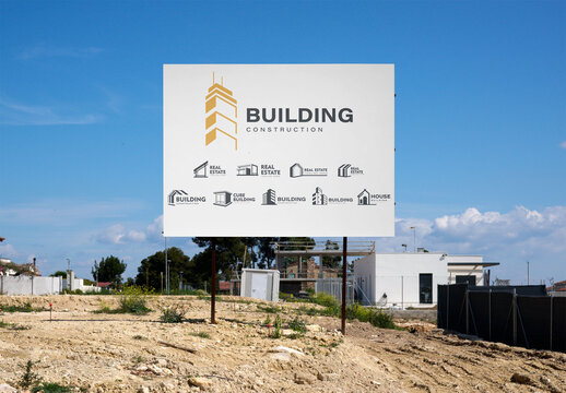 Mockup of Horizontal Billboard at Floor level