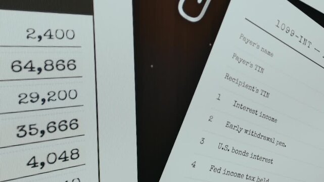 IRS Form 1099-INT for reporting interest income