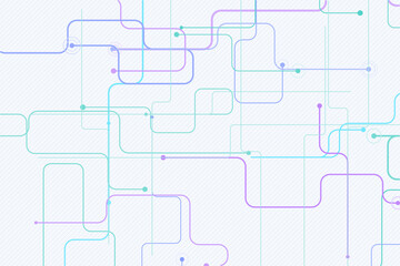 Obraz premium Abstract Circuit Lines and Dots Background
