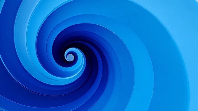 Blue and white spiral pattern