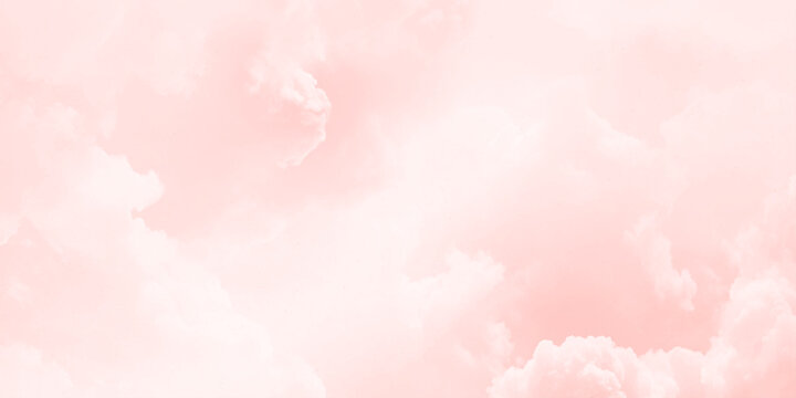 Pink sky with cloud, concept of hope. 
