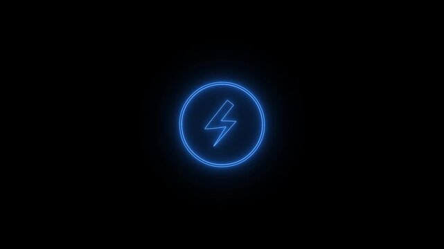 Futuristic HUD Circle Interface neon with Dotted Ring Centeron transparent background 4K alpha channel