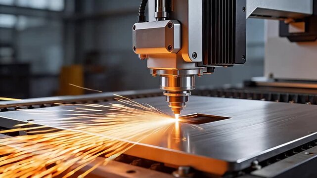 Metal cutting with laser machine