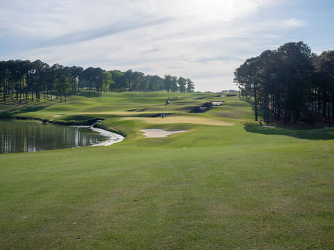View of green and fairway at Ross Bridge Golf Club in Alabama