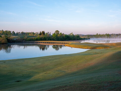 Fairway and cart bridge on Robert Trent Jones Golf Trail